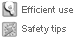 Label for Efficient Use / Safety Tips